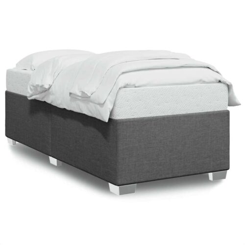 Bed Frame Dark Grey King Single Fabric - Image 2