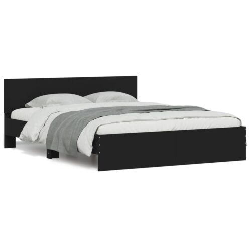 Bed Frame Black 150x200cm - Image 2
