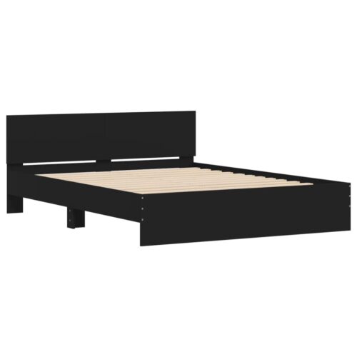 Bed Frame Black 150x200cm - Image 4
