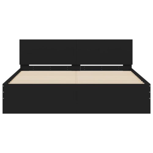 Bed Frame Black 150x200cm - Image 5