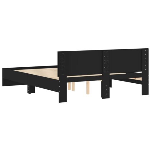 Bed Frame Black 150x200cm - Image 7