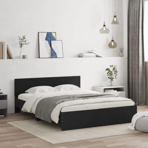 Bed Frame Black 150x200cm - Image 11