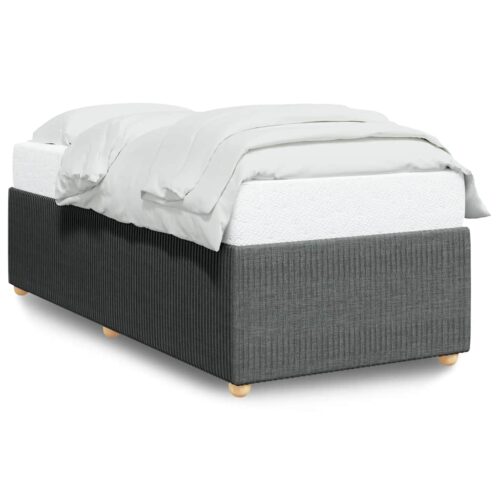 Bed Frame Dark Grey King Single Fabric - Image 2