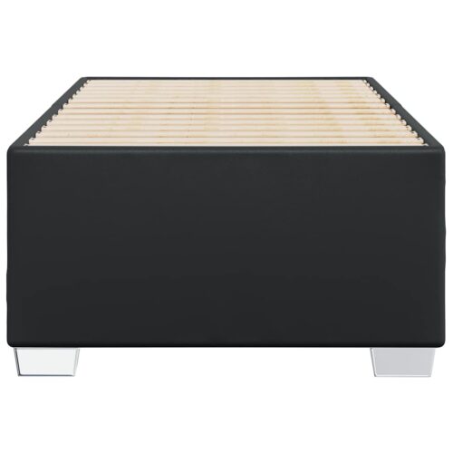 Bed Frame Black King Single Faux Leather - Image 4