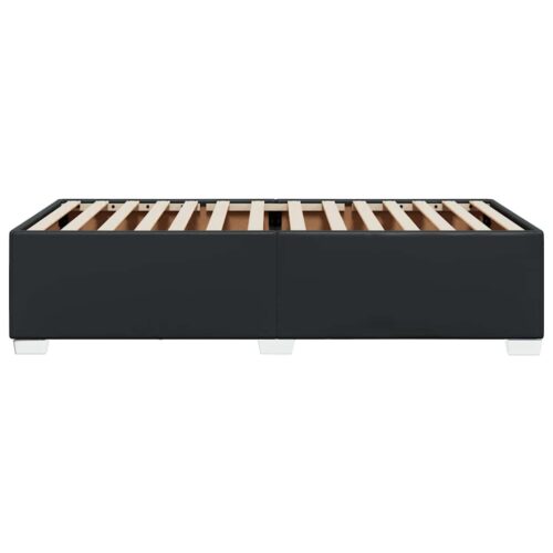 Bed Frame Black King Single Faux Leather - Image 5