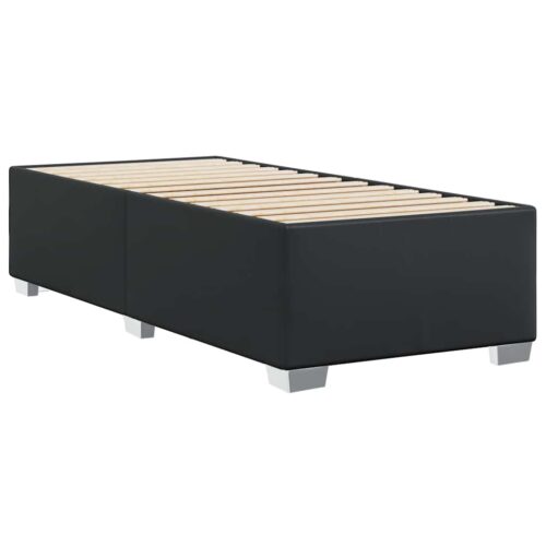 Bed Frame Black King Single Faux Leather - Image 6