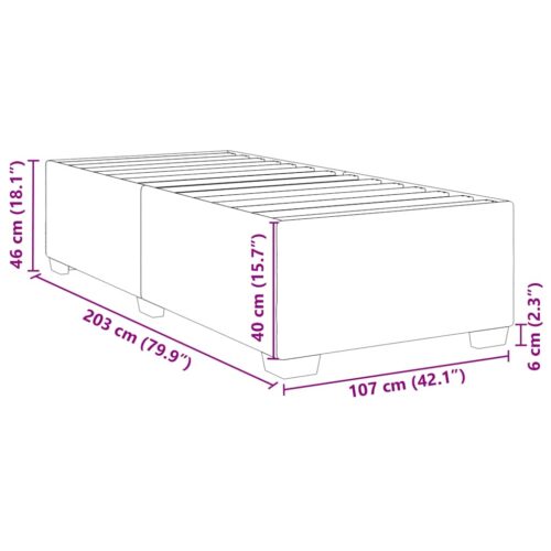 Bed Frame Black King Single Faux Leather - Image 9