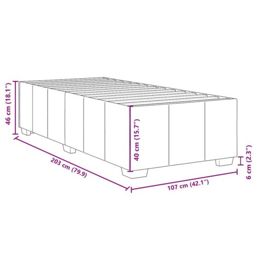 Bed Frame Black King Single Fabric - Image 9