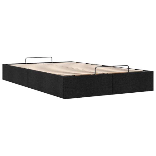 Ottoman Storage Bed Frame Black King Single Fabric - Image 6