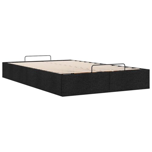 Ottoman Storage Bed Frame Black King Single Fabric - Image 9