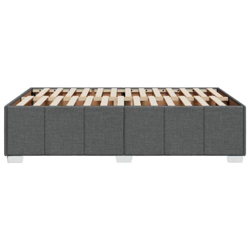 Bed Frame Dark Grey Double Fabric - Image 5