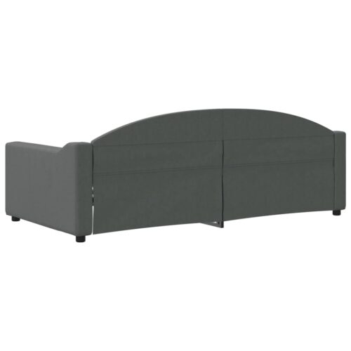 Day Bed Dark Grey 90x190cm Fabric - Image 5