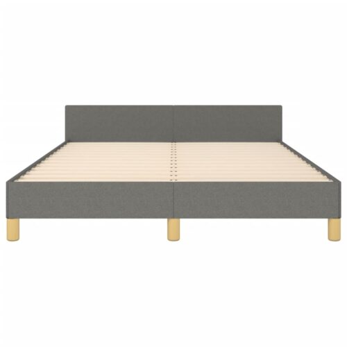 Bed Frame Dark Grey 137x187cm Double Fabric - Image 6