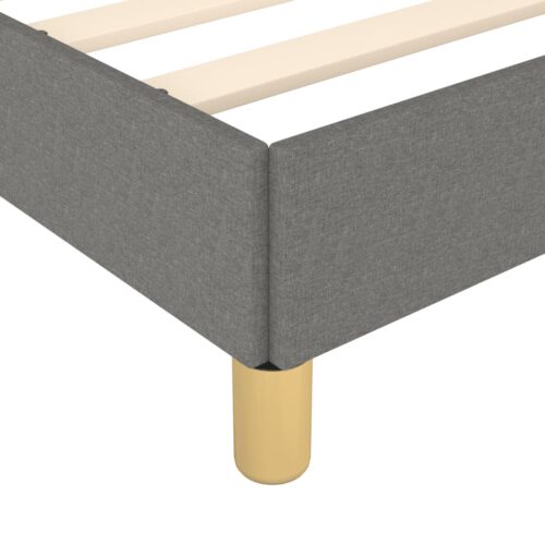 Bed Frame Dark Grey 137x187cm Double Fabric - Image 8