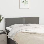 Headboards 2pcs Dark Grey 72cm Fabric