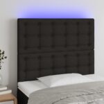 LED Headboard Black 80cm Fabric