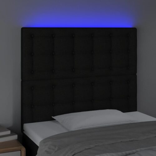 LED Headboard Black 80cm Fabric - Image 3