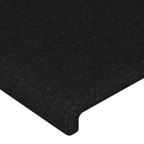 LED Headboard Black 160cm Fabric - Image 5