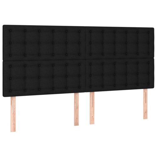 LED Headboard Black 160cm Fabric - Image 4