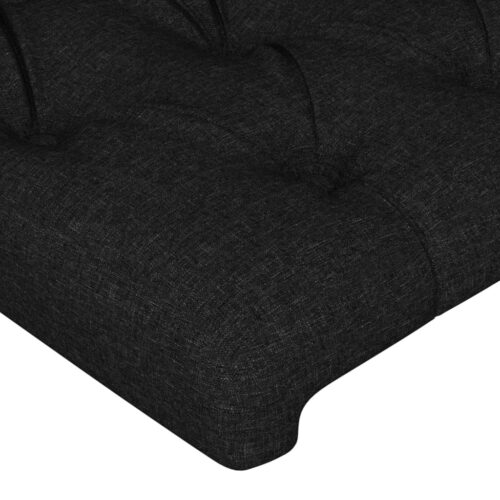 Headboards 4pcs Black 80cm Fabric - Image 4