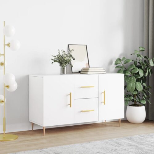 Wooden Sideboard White 100x36x60cm