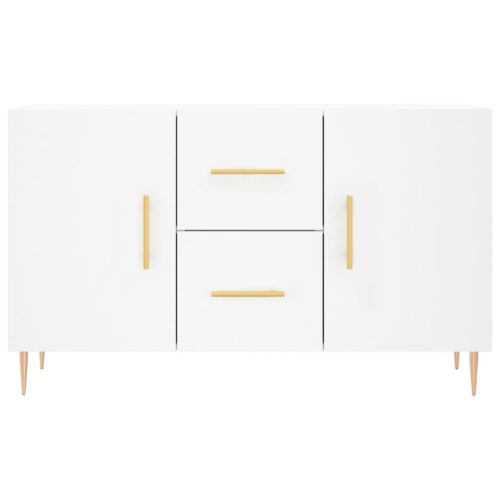 Wooden Sideboard White 100x36x60cm - Image 6
