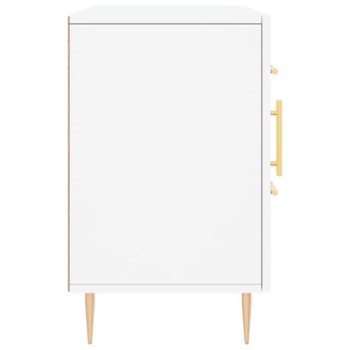 Wooden Sideboard White 100x36x60cm - Image 7