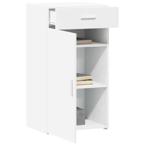 Wooden Sideboard White 50x42.5x93cm - Image 3