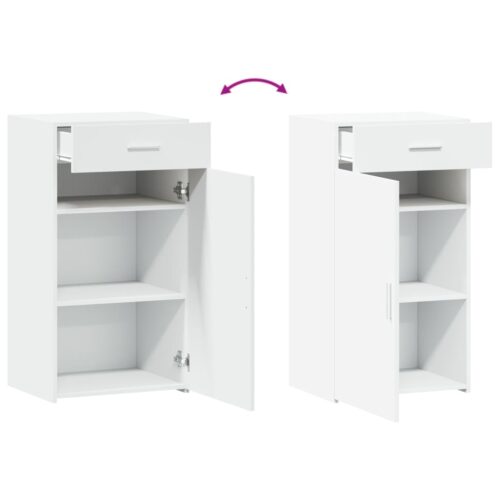 Wooden Sideboard White 50x42.5x93cm - Image 7