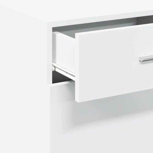 Wooden Sideboard White 50x42.5x93cm - Image 9