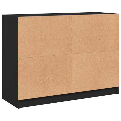 Wooden Sideboard Black 102x37x75.5cm - Image 8