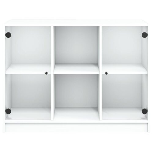 Wooden Sideboard White 102x37x75.5cm - Image 6
