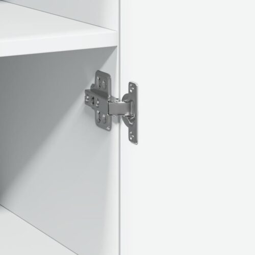 Wooden Highboard White 40x42.5x185cm - Image 8