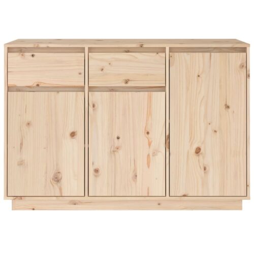 Sideboard 110x34x75cm Solid Pine Wood - Image 3
