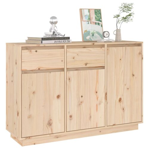 Sideboard 110x34x75cm Solid Pine Wood - Image 6