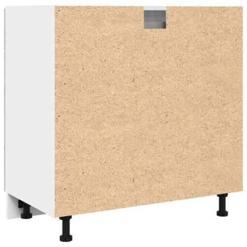Wooden Drawer Bottom Cabinet Lyon Concrete Grey 80x46x81.5cm - Image 6