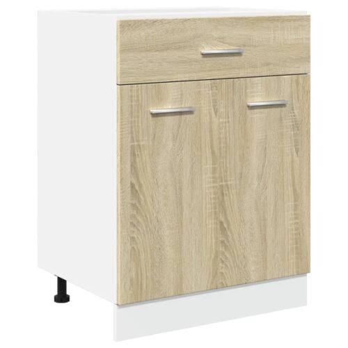 Wooden Drawer Bottom Cabinet Lyon Sonoma Oak 60x46x81.5cm - Image 2