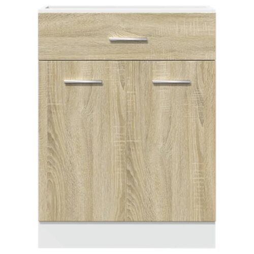 Wooden Drawer Bottom Cabinet Lyon Sonoma Oak 60x46x81.5cm - Image 5