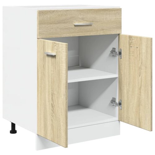 Wooden Drawer Bottom Cabinet Lyon Sonoma Oak 60x46x81.5cm - Image 6