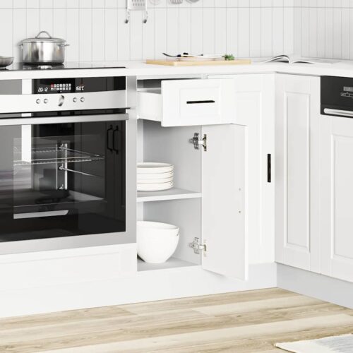 Wooden Kitchen Base Cabinet Porto White - Image 3