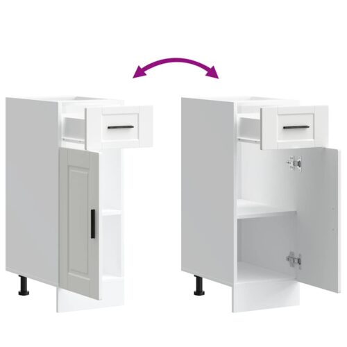 Wooden Kitchen Base Cabinet Porto White - Image 9