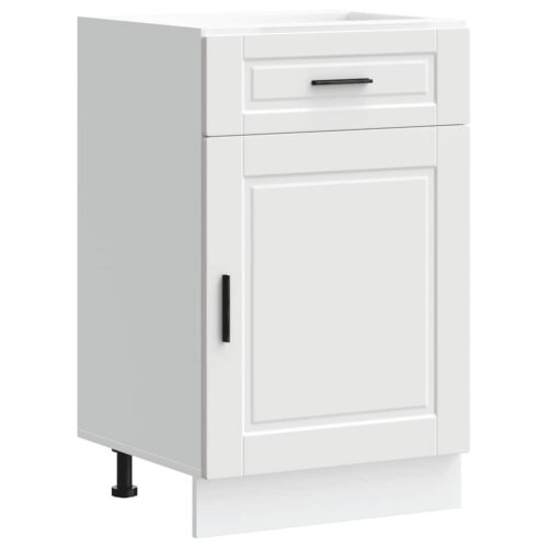 Wooden Kitchen Base Cabinet Porto White - Image 2