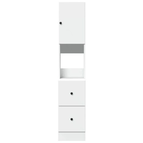 Wooden Kitchen Cabinet White 35x50x180cm - Image 4