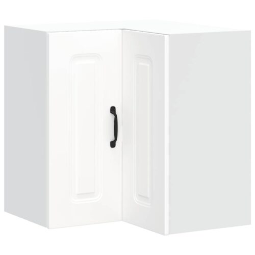 Wooden Kitchen Wall Corner Cabinet Kalmar White - Image 2