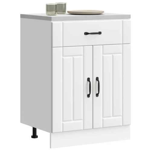 Wooden Kitchen Base Cabinet Lucca White - Image 12