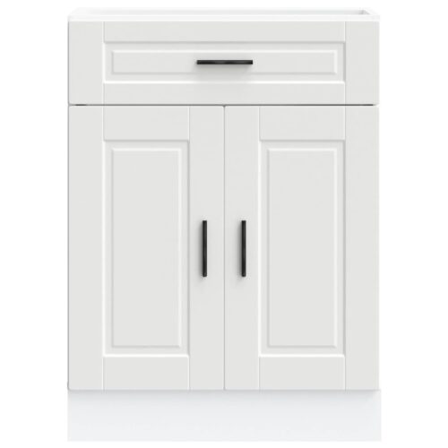 Wooden Kitchen Base Cabinet Porto White - Image 4