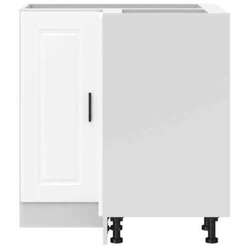 Wooden Kitchen Corner Base Cabinet Porto White - Image 5