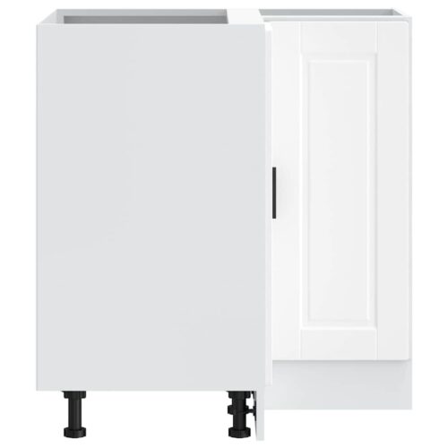 Wooden Kitchen Corner Base Cabinet Porto White - Image 7