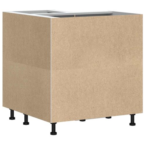 Wooden Kitchen Corner Base Cabinet Porto White - Image 8