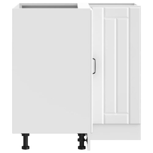 Wooden Kitchen Corner Base Cabinet Lucca White - Image 7